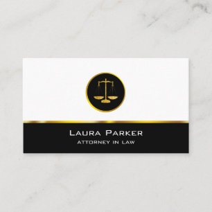 Carte De Visite Échelle juridique d'or professionnel d'avocat