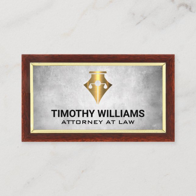 Carte De Visite Échelles de justice | Crayon | Droit (Devant)