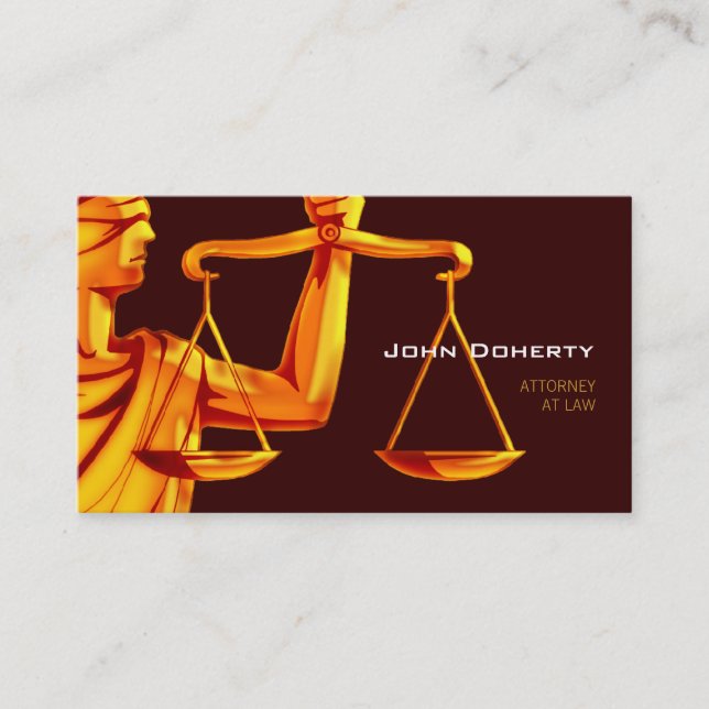 Carte De Visite Échelles de l'AVOCAT | de justice (Devant)