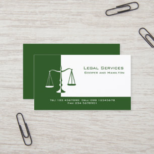 Carte De Visite Échelles de mandataire de justice