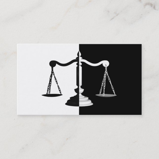 Carte De Visite Echelles noires et blanches (Devant)