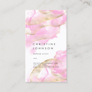 Carte De Visite éclaboussures roses d'alcool