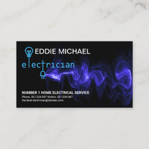 Carte De Visite Éclair de l'électricité