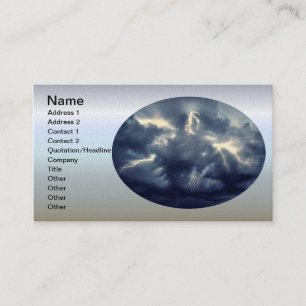 Carte De Visite Éclair de tempête