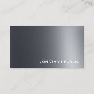 Carte De Visite Éclairage d'Argent Moderne Professionnel Glam Plaq
