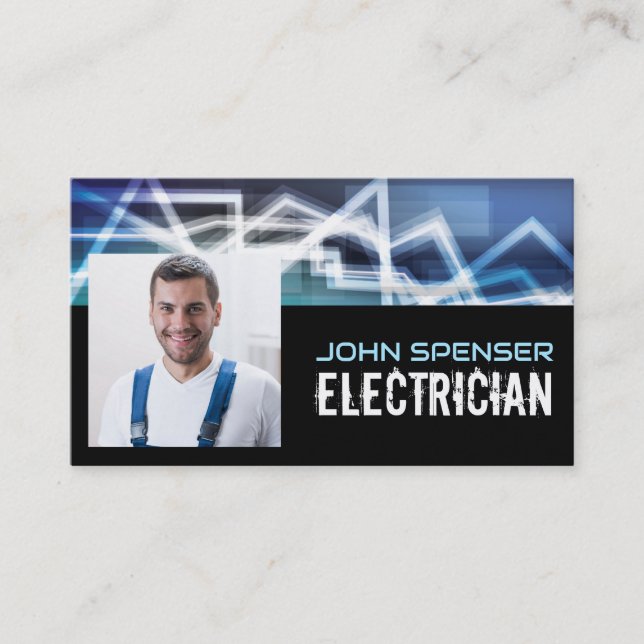 Carte De Visite Éclairage du service de câblage électrique à domic (Devant)