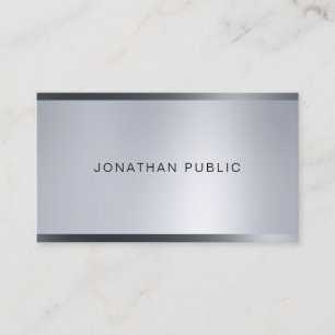 Carte De Visite Eclairage élégant Silver Élégant professionnel
