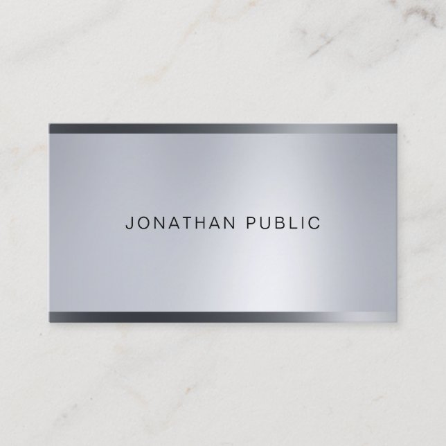 Carte De Visite Eclairage élégant Silver Élégant professionnel (Devant)