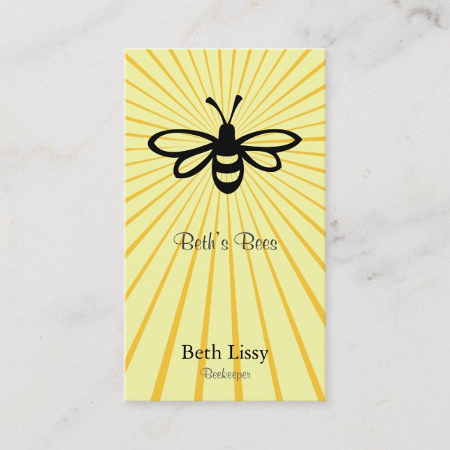 Carte De Visite Éclat d'abeille (Devant)