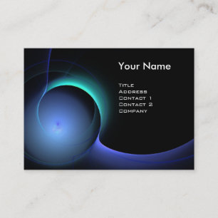 Carte De Visite ECLIPSE MONOGRAM Vibrant noir bleu