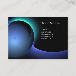 Carte De Visite ECLIPSE MONOGRAM Vibrant noir bleu