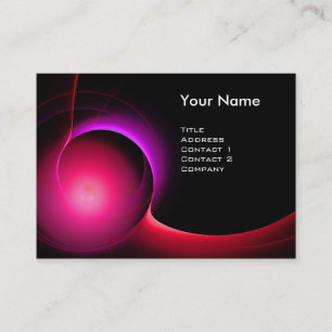 Carte De Visite ECLIPSE MONOGRAM Vibrant noir rose violet