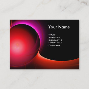 Carte De Visite ECLIPSE MONOGRAM Vibrant noir rouge
