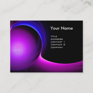 Carte De Visite ECLIPSE MONOGRAM Vibrant noir violet