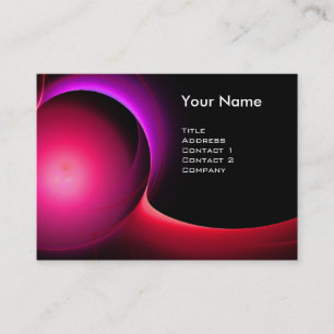Carte De Visite ECLIPSE MONOGRAM Vibrant rose noire