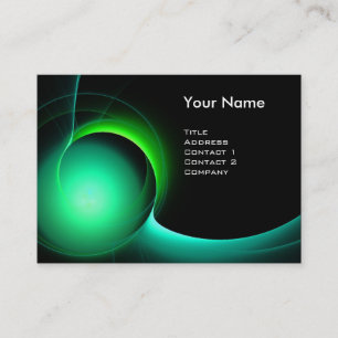 Carte De Visite ECLIPSE MONOGRAM Vibrant vert noir