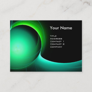 Carte De Visite ECLIPSE MONOGRAM Vibrant vert noir