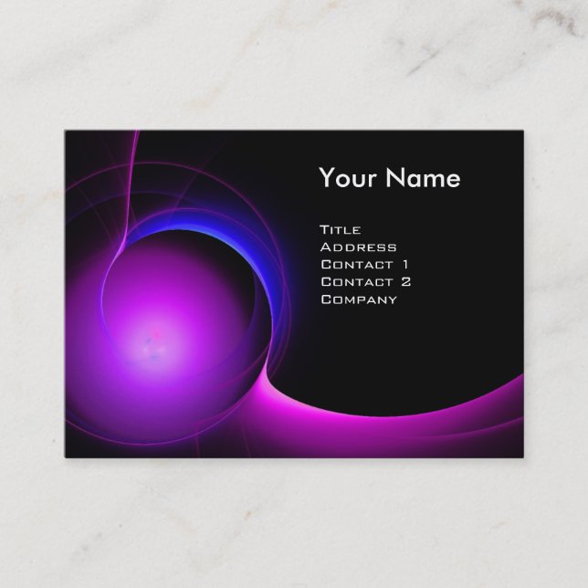 Carte De Visite ECLIPSE MONOGRAM Violet noir vibrant (Devant)