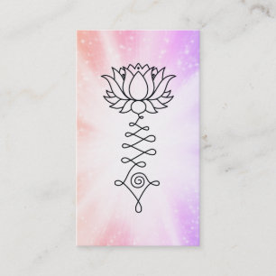 Carte De Visite *~* Écluses Florales Lotus Reiki Énergie de guéris
