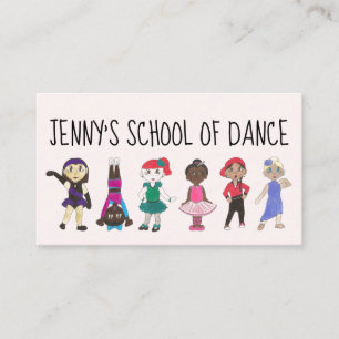 Carte De Visite École de danse Studio Ballet Tap Jazz Acro