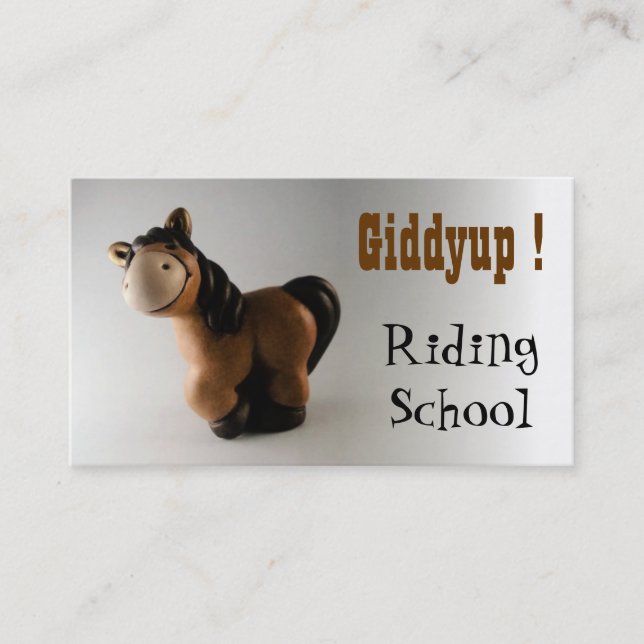 Carte De Visite École d'équitation (Devant)