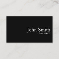 Carte de visite économiste de code QR noir clair