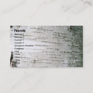 Carte De Visite Écorce de bouleau