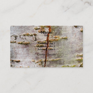 Carte De Visite Écorce de bouleau criquée