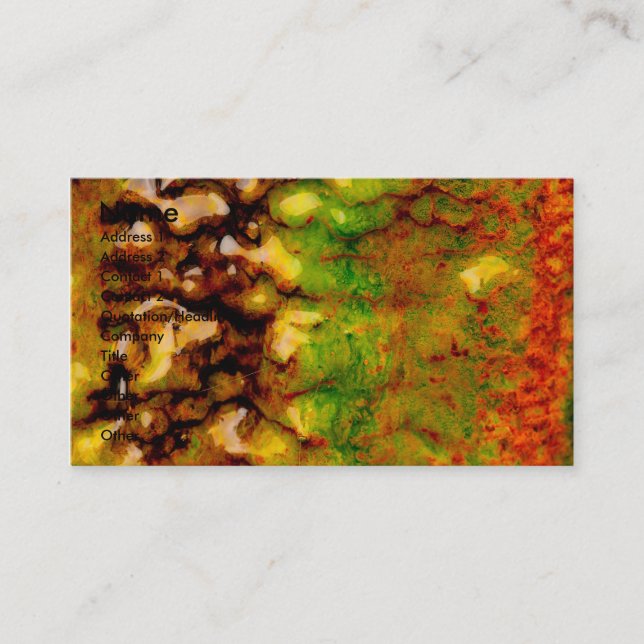 Carte De Visite Écosystème thermique (Devant)