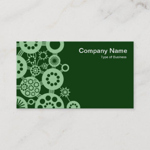 Carte De Visite Écosystème - Vert pâle sur Vert foncé 003300