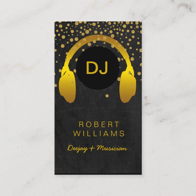Carte De Visite Écouteur professionnel de professeur de musique de (Devant)