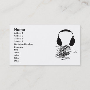 Carte De Visite Écouteurs