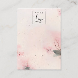 Carte De Visite Écran à cheveux couleur rose pâle pour le logo de 