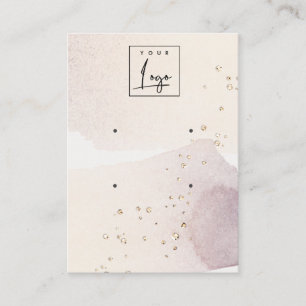 Carte De Visite Écran Abstrait Gold Purple Logo 2 oreilles