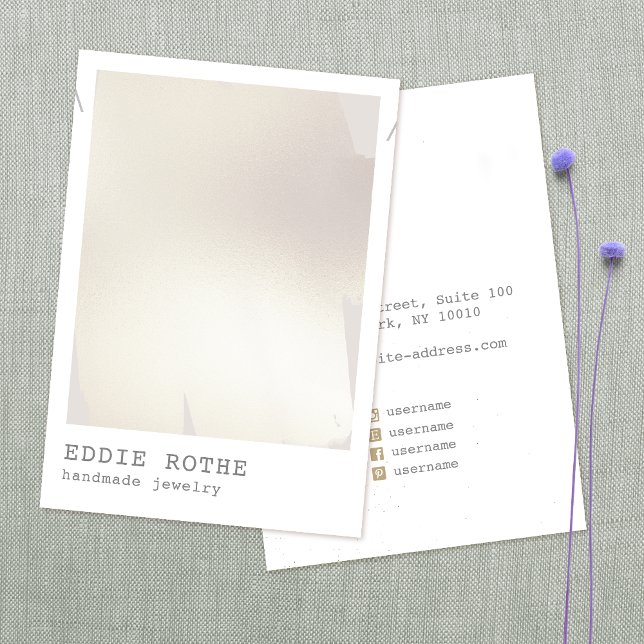 Carte De Visite Écran Abstrait or moderne couleur d'aquarelle (Créateur téléchargé)