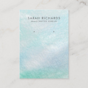 Carte De Visite Ecran Aqua Blue Mère de Pearl jolie oreille