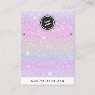 Carte De Visite Écran Cute & Sparkly Unicorn Parties scintillant o