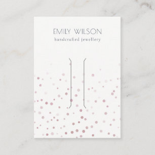 Carte De Visite Écran d'aquarelle transparent Confetti