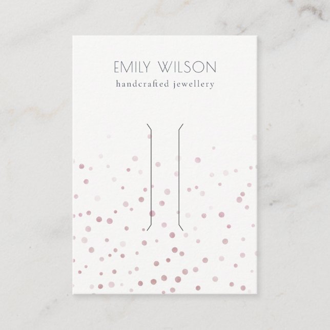 Carte De Visite Écran d'aquarelle transparent Confetti (Devant)