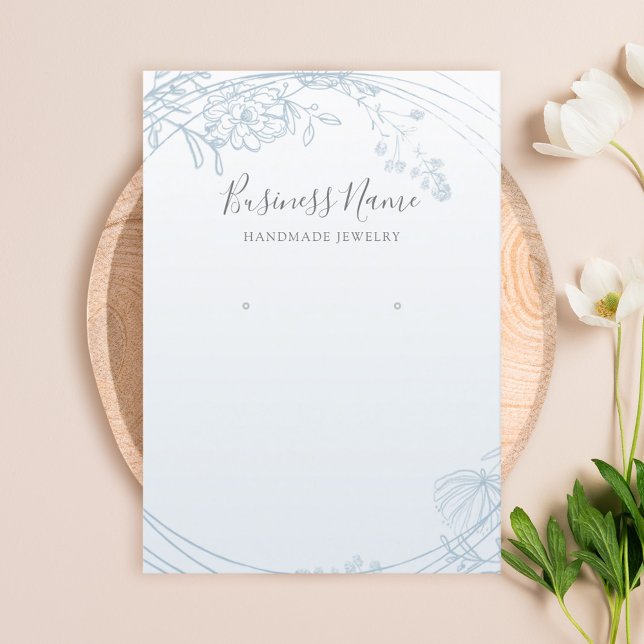 Carte De Visite Écran de bijouterie bleu-duché (Créateur téléchargé)