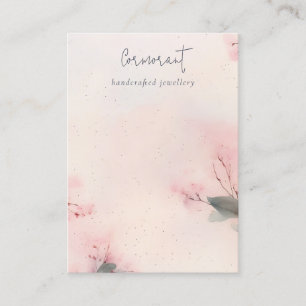 Carte De Visite Écran de bijoux en fleurs de cerise rose