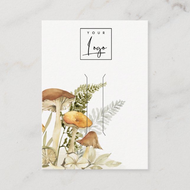 Carte De Visite Écran de clip du logo du fouet de champignons (Devant)