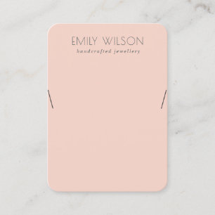Carte De Visite Écran de collier simple et soyeux minimal