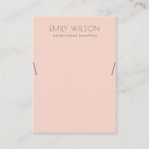 Carte De Visite Écran de collier simple et soyeux minimal