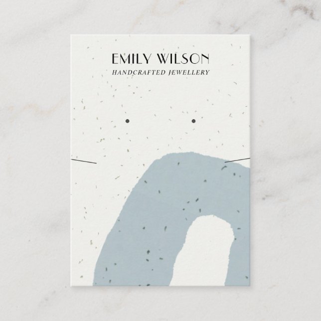 CARTE DE VISITE ÉCRAN DE COULEUR BLEUE ABSTRAIT (Devant)