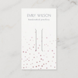 Carte De Visite Écran de la clips de cheveux Confetti Bow
