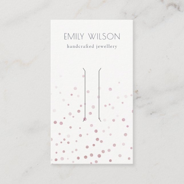 Carte De Visite Écran de la clips de cheveux Confetti Bow (Devant)
