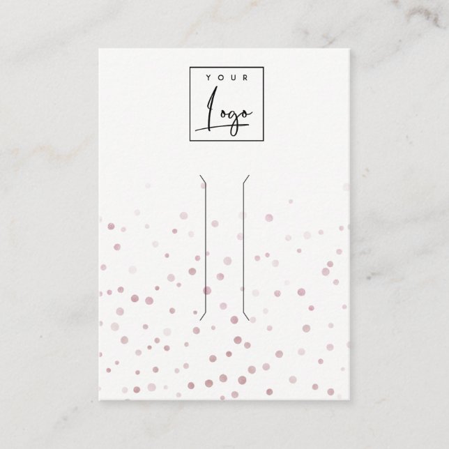 Carte De Visite Écran de la clips de cheveux Confetti Bow (Devant)