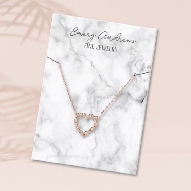 Carte De Visite Écran de porte-bijoux en marbre (Créateur téléchargé)