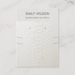 CARTE DE VISITE ÉCRAN DE REPOS DE LA TEXTURE EN CUIR BLANC